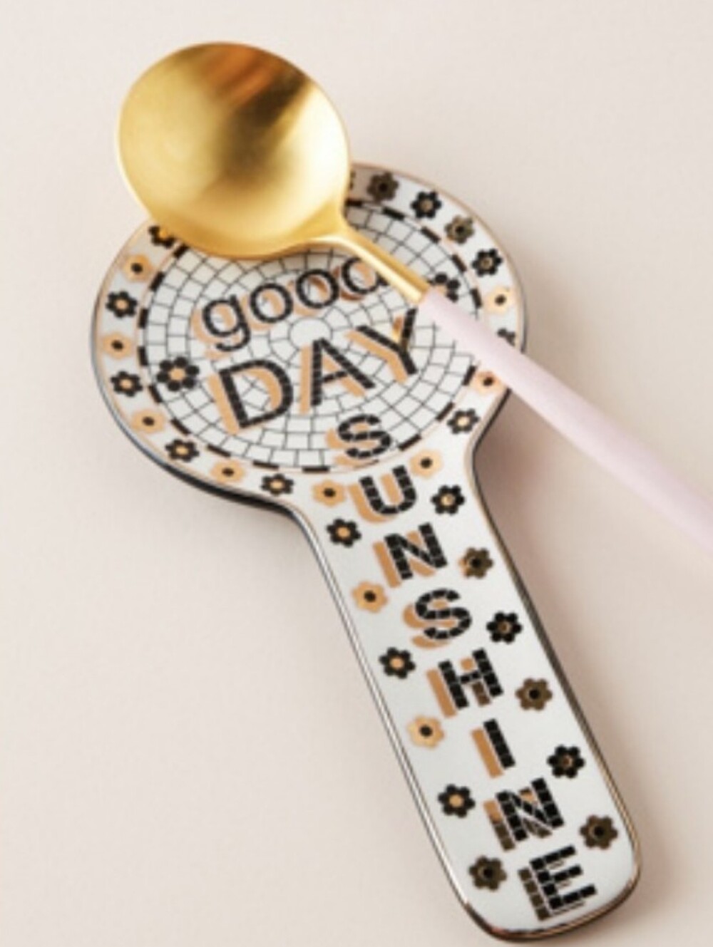 NWT Bistro Tile Spoon Rest - Good Day Sunshine